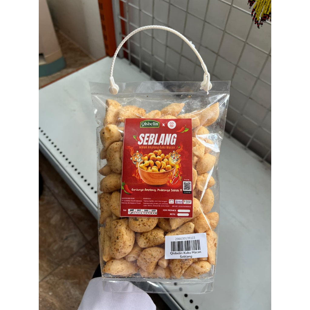 Seblang Seblak Amplang Kuku Macan Pedas Gurih Asli Samarinda – Snack Khas Kalimantan Timur Rasa Sebl