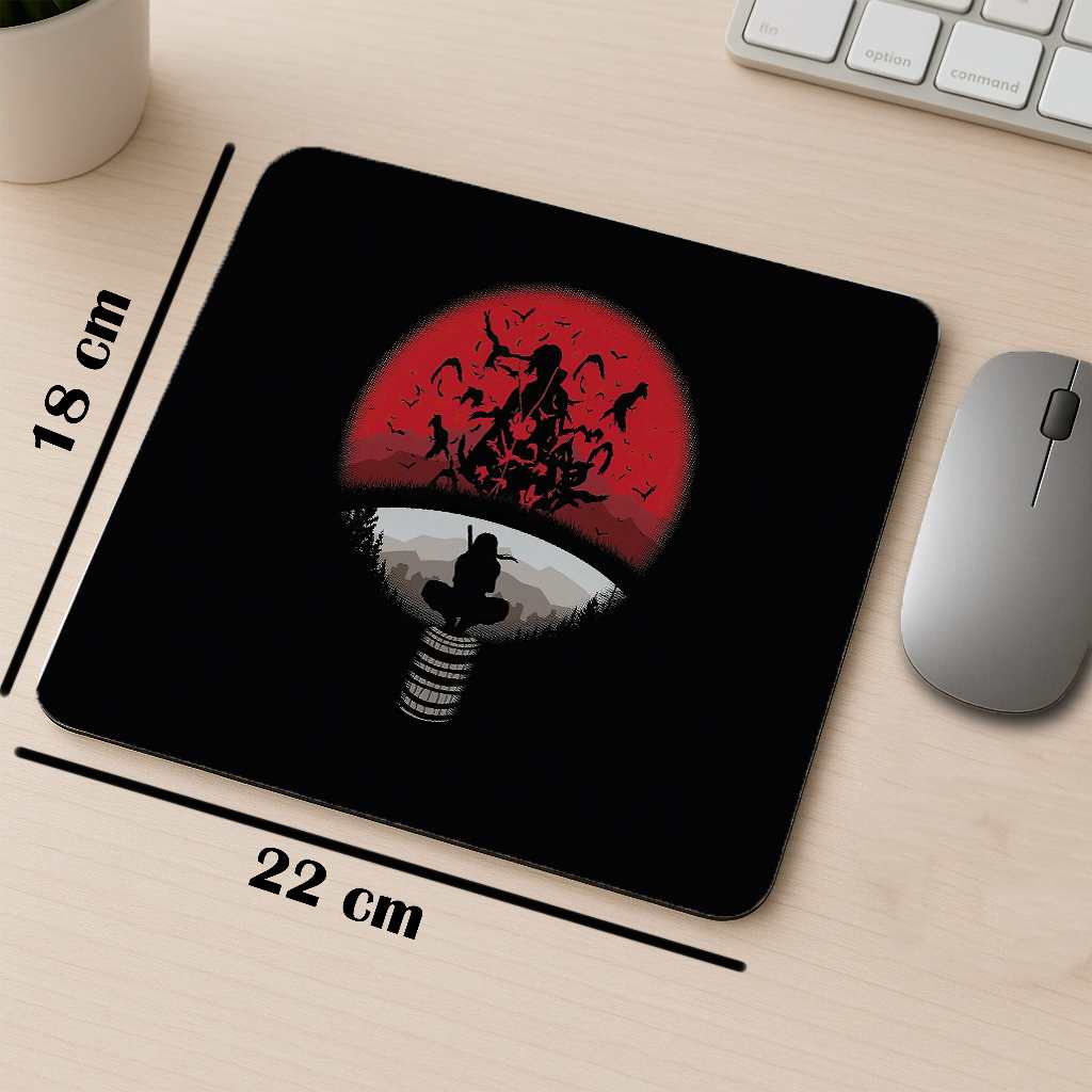 Mousepad Gambar itachi uchiha | bisa custom gambar suka suka | alas mouse anti slip