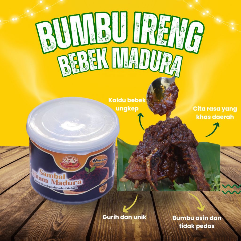 

Sambal Ireng Khas Bebek Madura 150gr