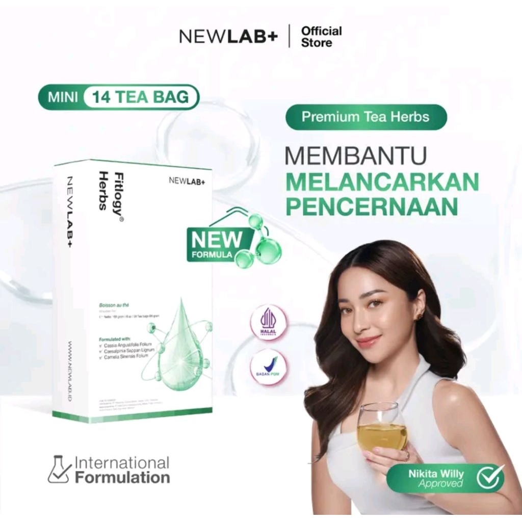 

[Story_dya24] NEWLAB Fitlogy Tea Drink | Herbal Tea | Minuman Teh Hijau Herbal 28 Tea Bags