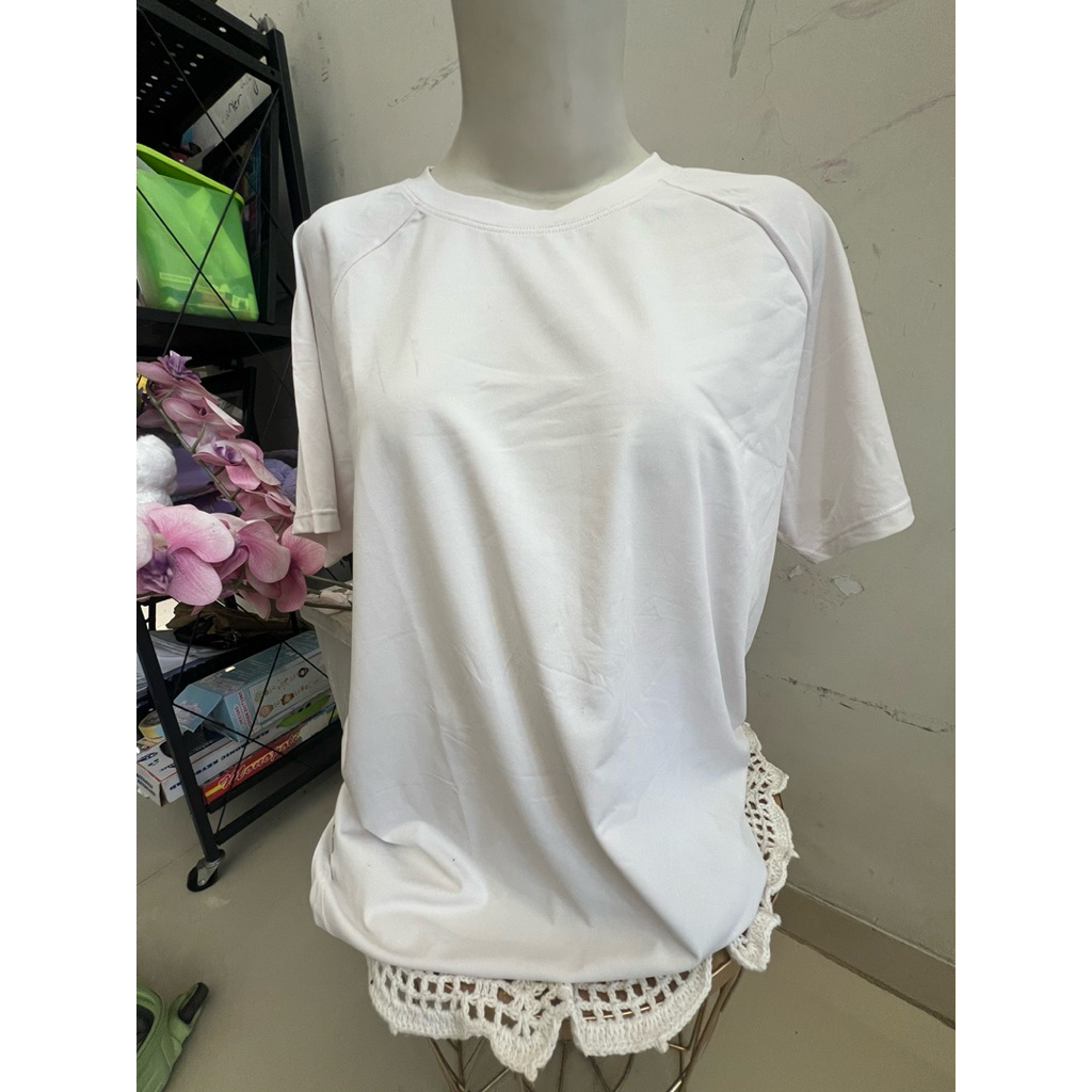 Kaos baju olahraga xeximix putih