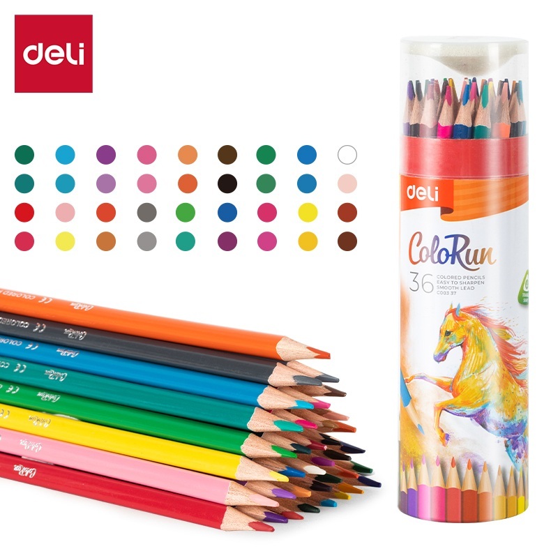 

Deli Pensil Warna 36 Warna dengan Bonus Rautan Pensil pada box EC00337