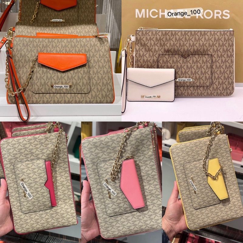 TAS WANITA MK JET SET CLUTCH ORIGINAL