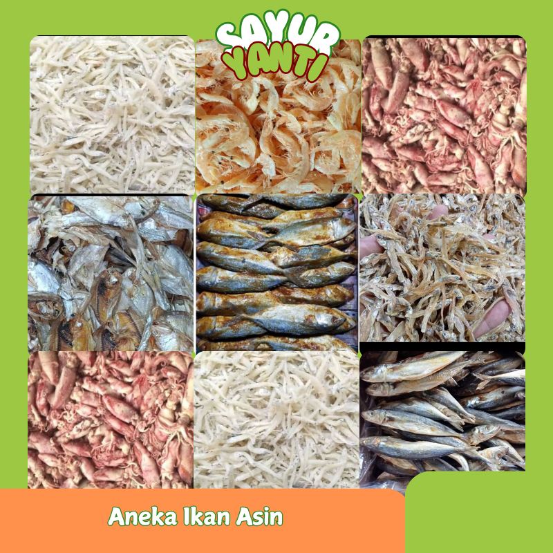 

Aneka Ikan Asin | Teri Medan | Cumi Asin Rasa Enak - Sayur Yanti