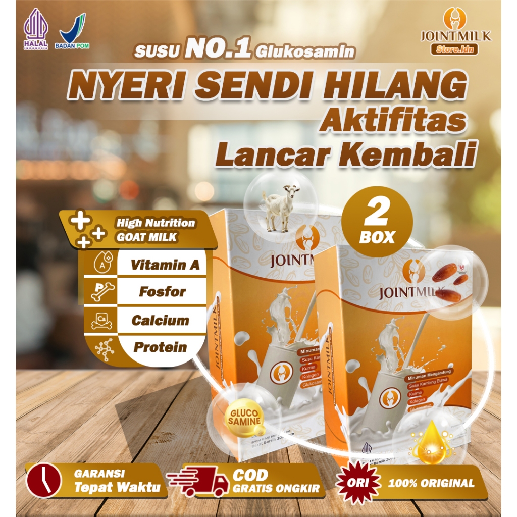 

JOINTMILK Susu Etawa 2 box - Atasi nyeri sendi Rasa Kurma No.1 Dengan Glukosamin