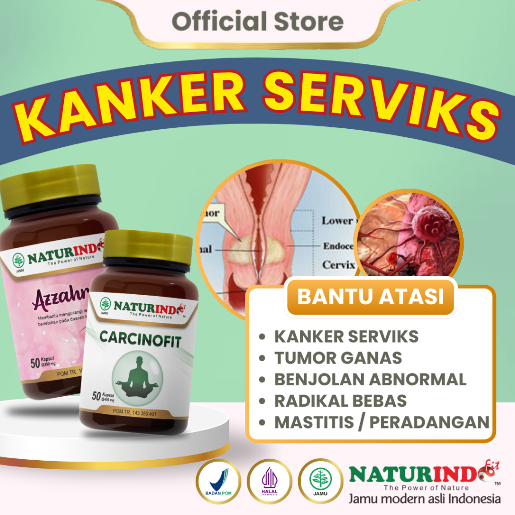NATURINDO Herbal Kanker Serviks Carcinofit Azzahra