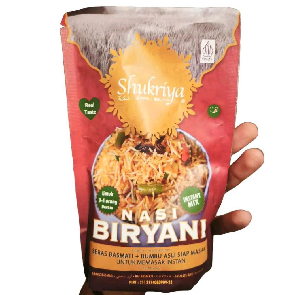 

shukriya beras basmati instan mix nasi biryani 250 gram