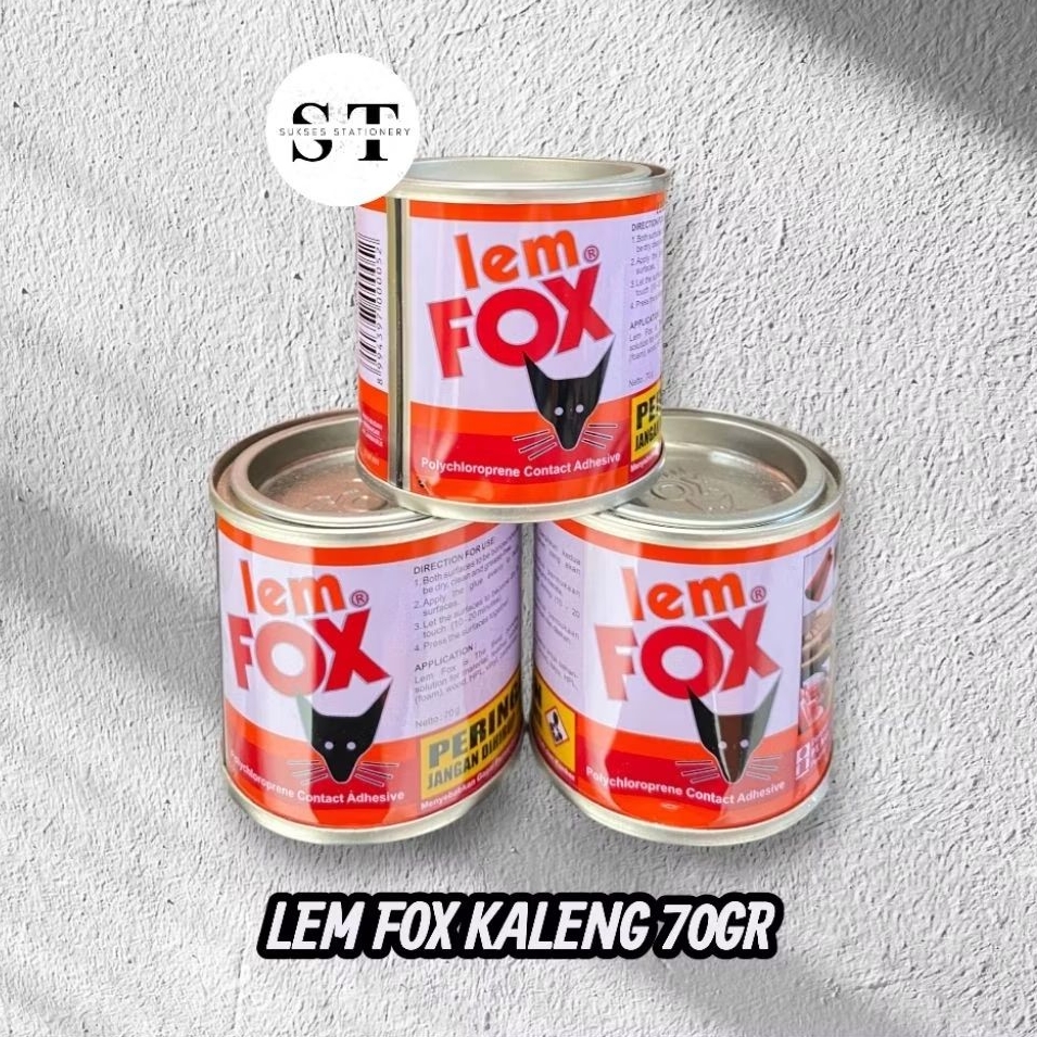 

Lem Fox Kaleng 70gr Lem Serbaguna