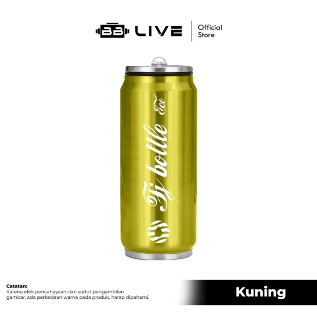 

MURAH COCA-COLA MOTIF STAINLESS STEEL CUP Botol Tumbler Metalic Stainless - 450ML, Hijau,Kuning