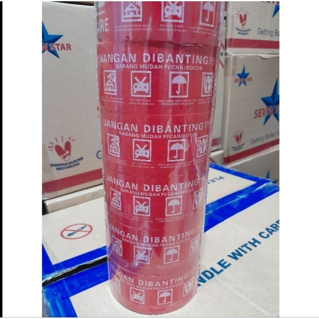 

Lakban Fragile 1 dus isi 72 jangan Dibanting dan Video Unboxing Merah dan Putih 48x90y 45x90y