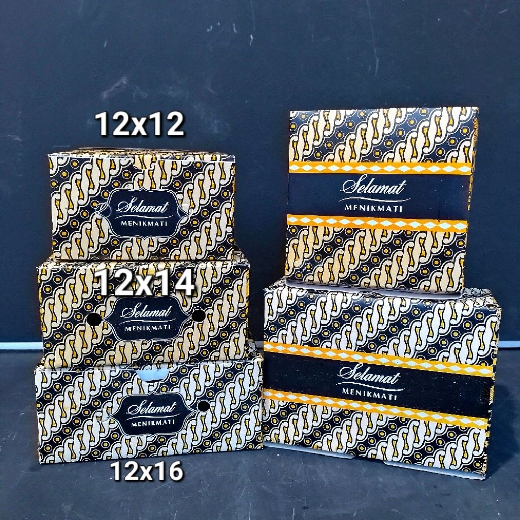 

Dus Snack Box Alice 310gsm | 12x12 | 12x14 | 12x14 | Motif Batik ( Pak 10Pcs ) [ Original ]