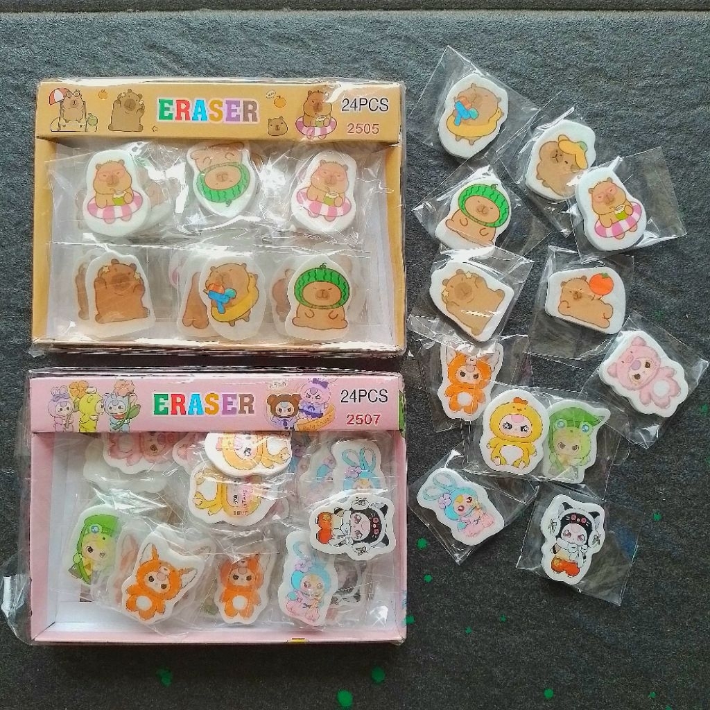 

Penghapus Stip Eraser Fancy Mix Motif Lucu ( Set 4 Pcs ) [ Original ]