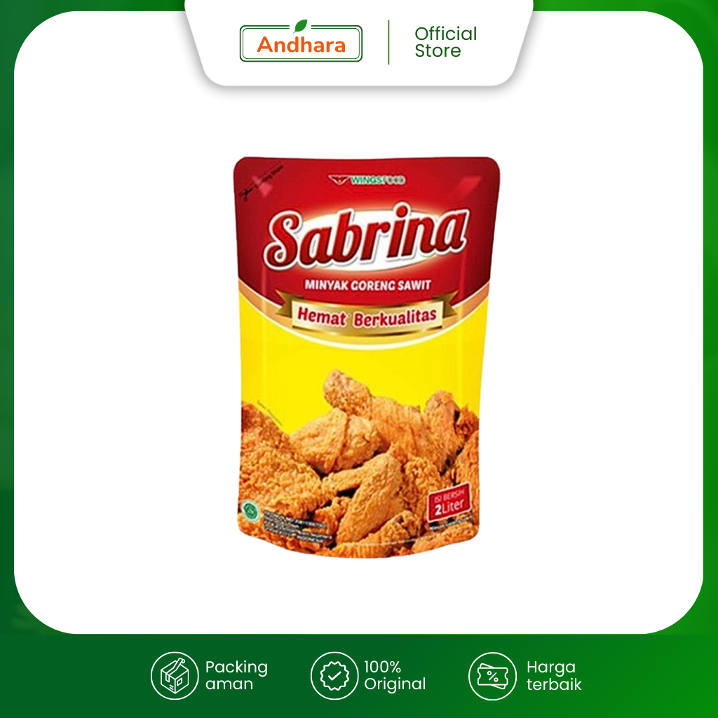 

Sabrina Refill 2 Liter - Minyak Goreng Sawit Hemat Berkualitas - Ukuran 2L 2 L 2Liter