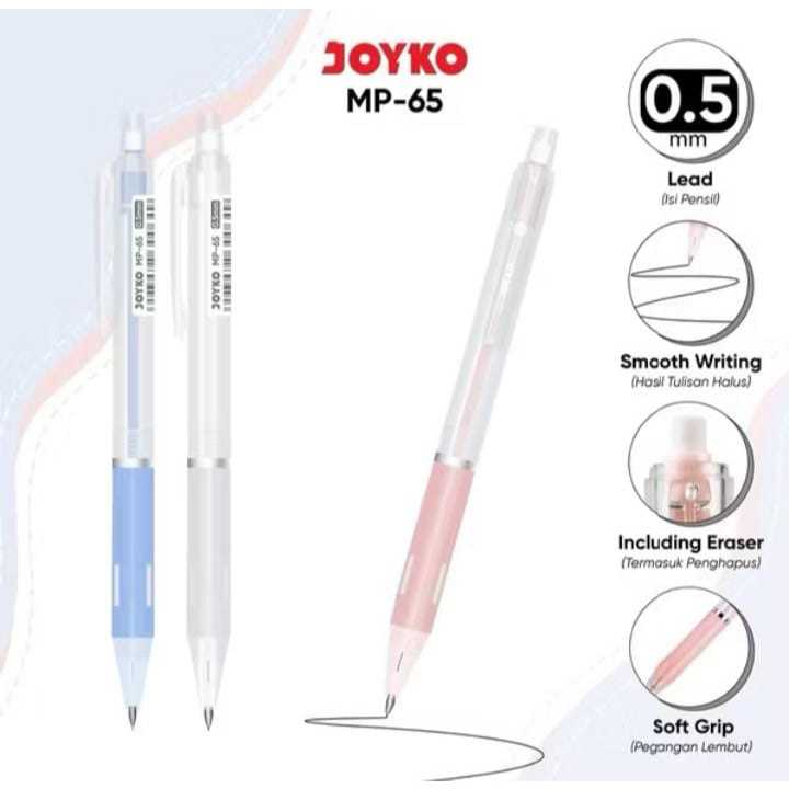 

( 1 BIJI ) Mechanical Pencil MP-65 JOYKO Pensil Mekanik 0.5 mm