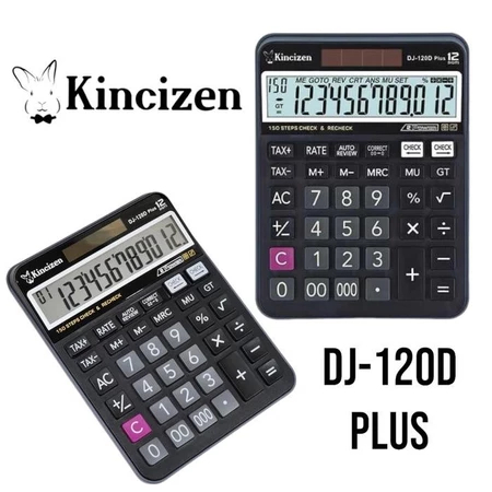 

Kalkulator Kincizen DJ-120D Plus 12 Digit Solar Baterai AA/A2 Check & Correct Calculator