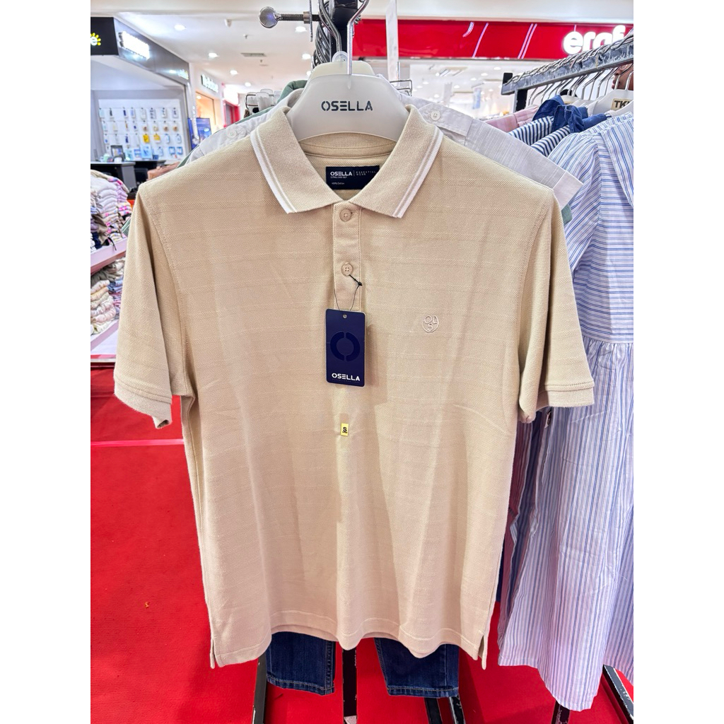 polo shirt pria bahan katun original merk osella
