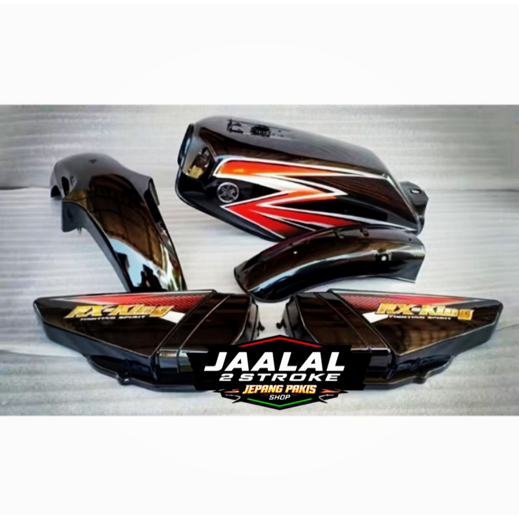 PAKET COVER BODI BODY YAMAHA RX KING NEW RX K TAHUN 2003 WARNA HITAM MERAH MARON MARUN HIJAU BOTOL I