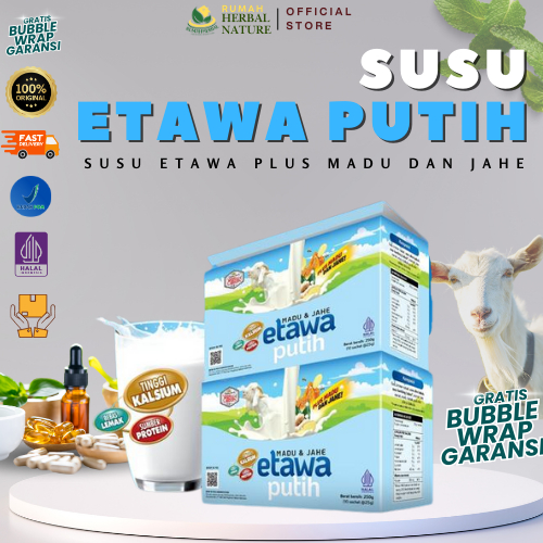 

ORIGINAL Susu Kambing Etawa Putih Madu & Jahe 1 Box [10 Sachet] ratu lebah Bubuk