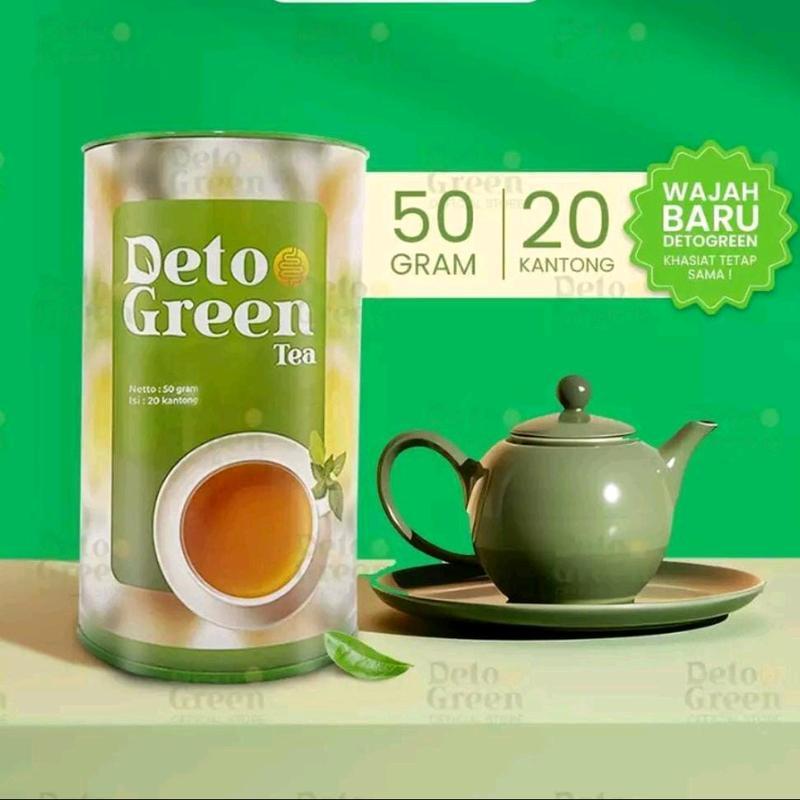 

Deto Green Tea 50gr Isi 20 kantong ORIGINAL 100% DETOGREEN Teh Herbal Detox Asli Original