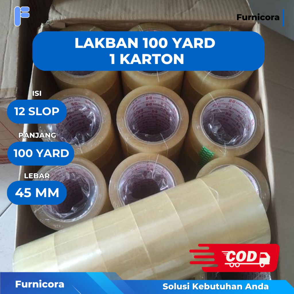

(1 KARTON ISI 12 SLOP) Lakban Bening Coklat Harmony 100 Yard Kuat - Solasi Lakban Harmony Tebal dan Kuat - Clear White Coklat 100 Yard Harga Grosir Karton Lebih Murah
