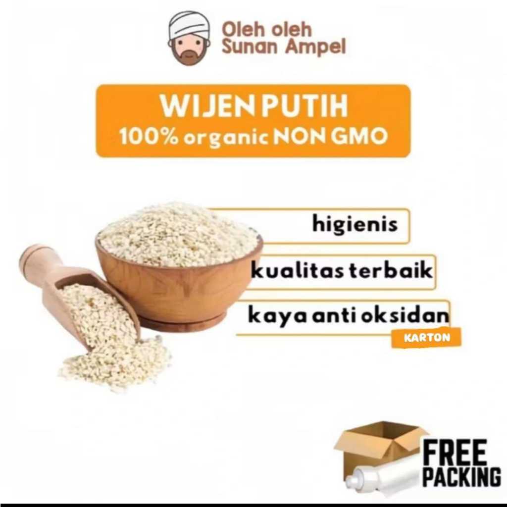 

BIJI WIJEN PUTIH 25 KG Kaya Nutrisi Banyak Manfaat Sebagai Bahan Taburan Dalam Berbagai Hidangan