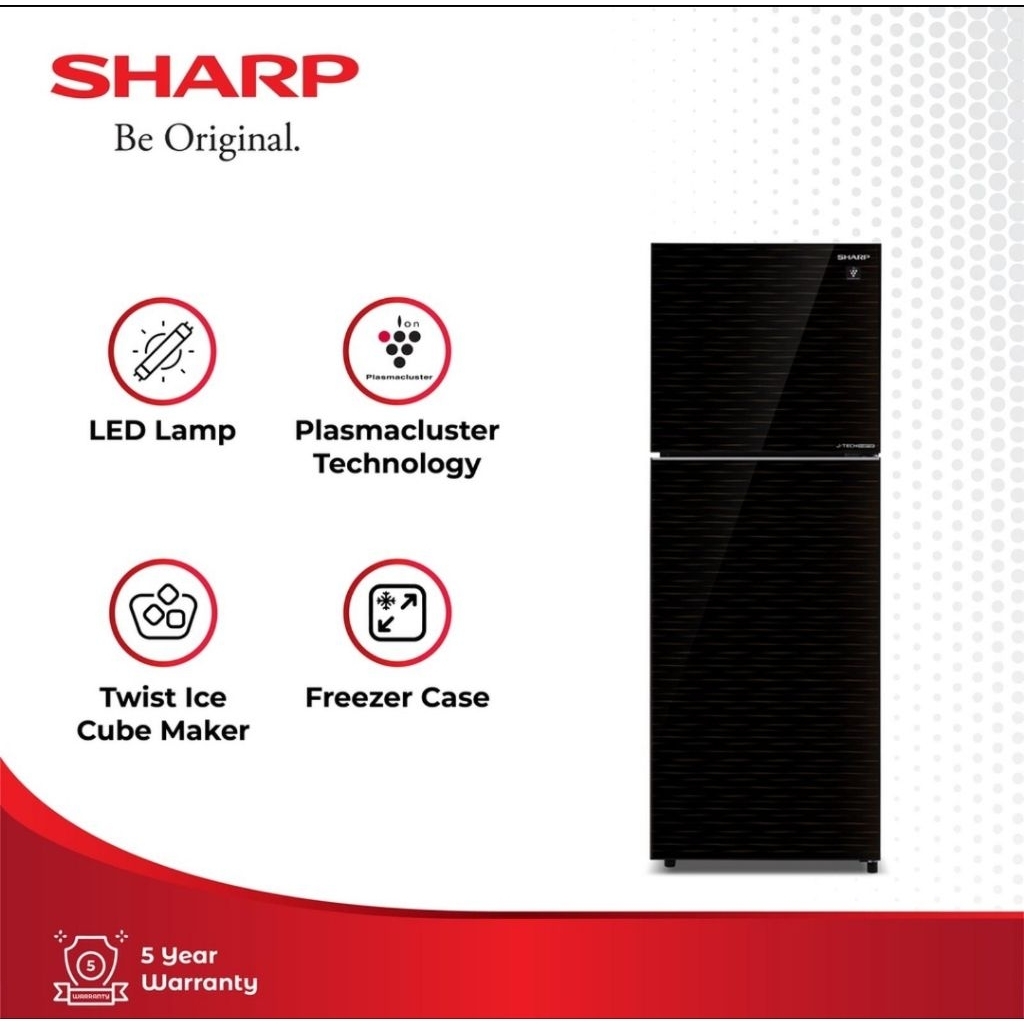 Kulkas SHARP SJ456GIMK kulkas 2 pintu SHARP SJ-456GI MK Inverter