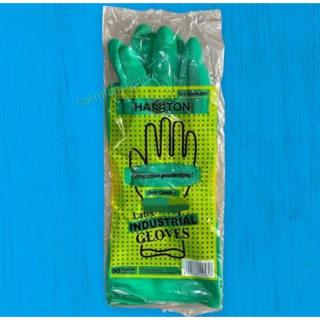 Sarung Tangan Karet Latex Industrial Gloves Hasston