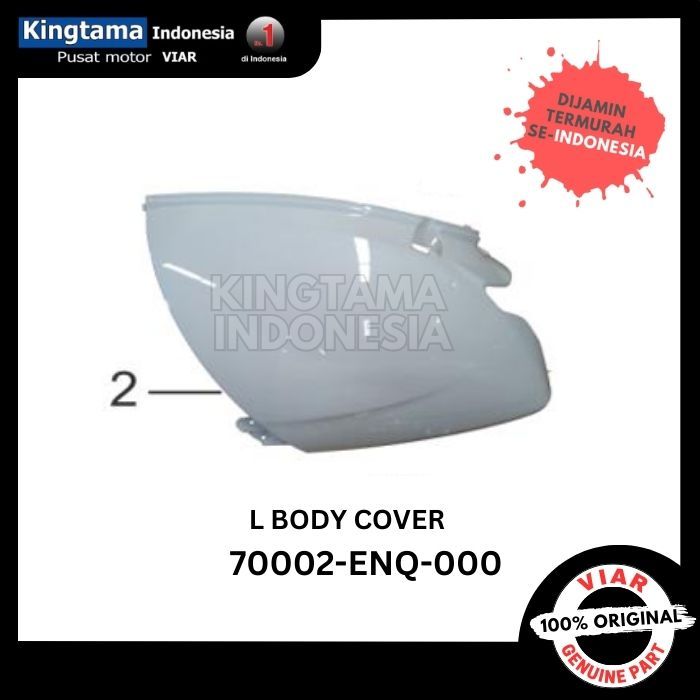 L BODY COVER SEPEDA MOTOR LISTRIK VIAR NEW Q1 / COVER BODY KIRI