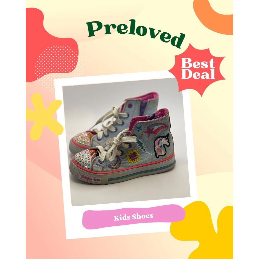 Sneakers Anak | Sepatu Skechers Anak Perempuan Unicorn Preloved
