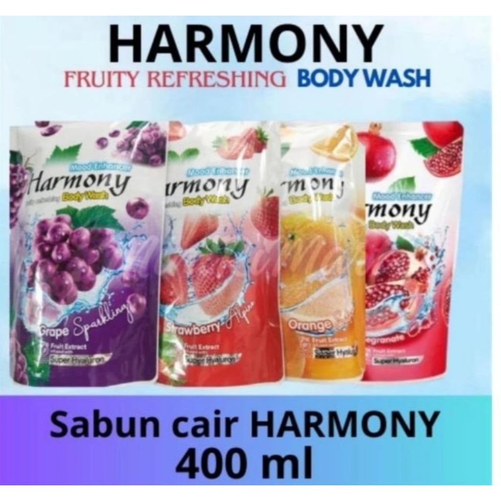 Harmony Body Wash Sabun Mandi Buah Cair.Original/Bpom