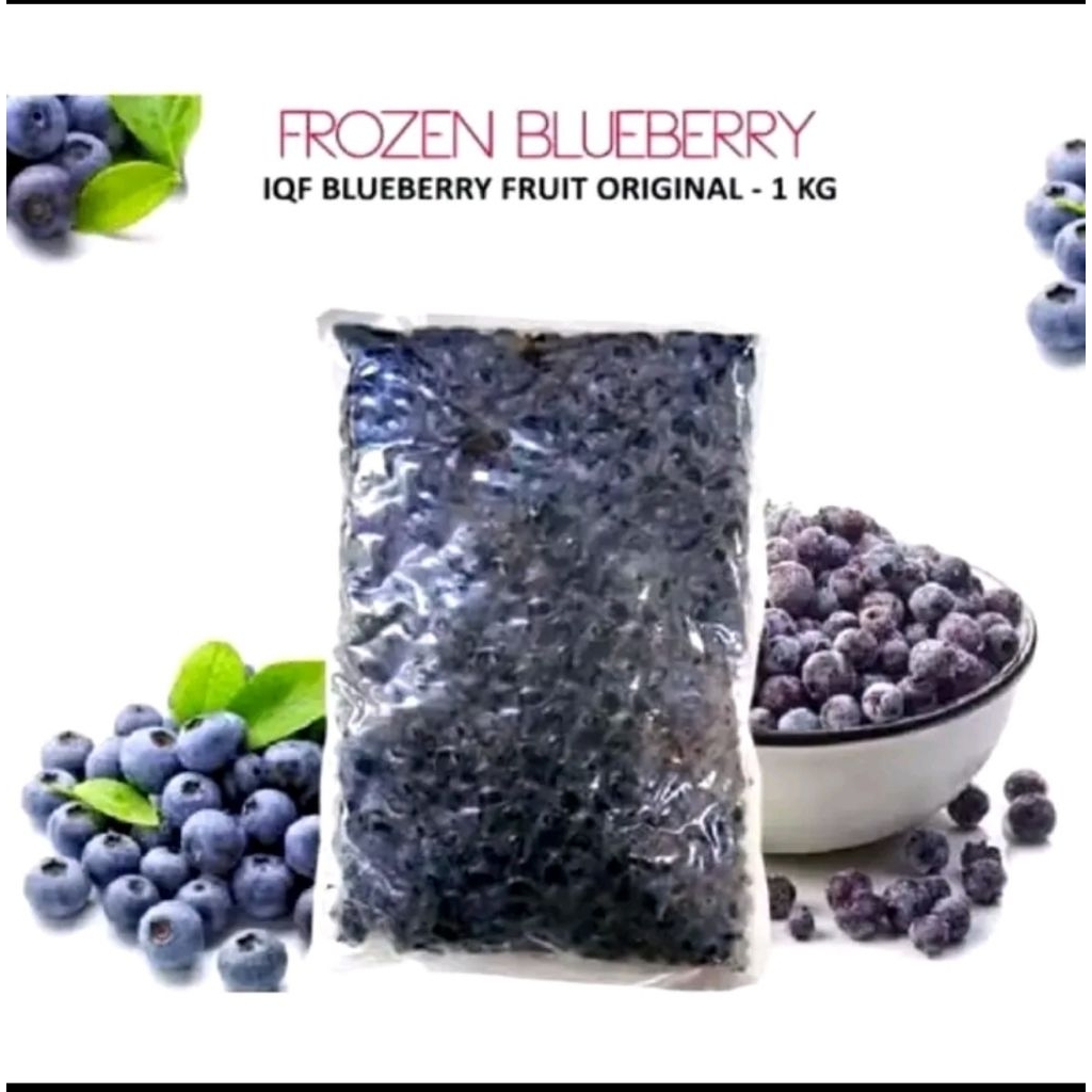 

Blueberry Frozen Premium IQF 1 kg buah blueberry beku premium 1 kg