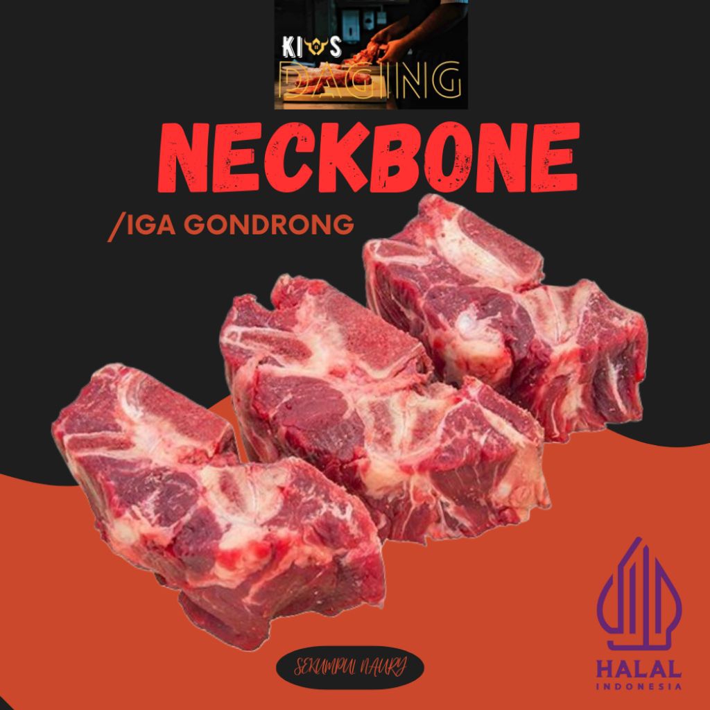 Neckbone/iga gondrong, tulang leher berdaging murah 1kg