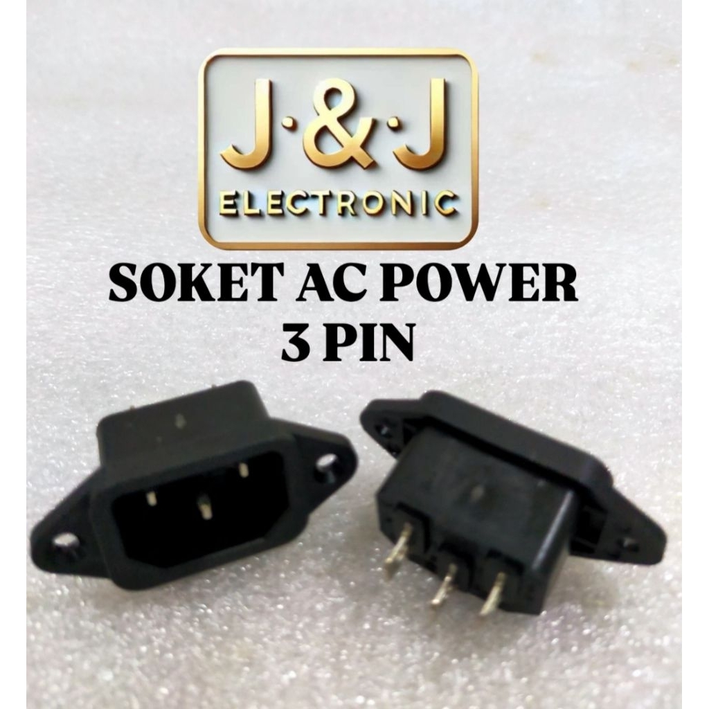 SOKET AC POWER 3 PIN SOKET AC KOMPUTER