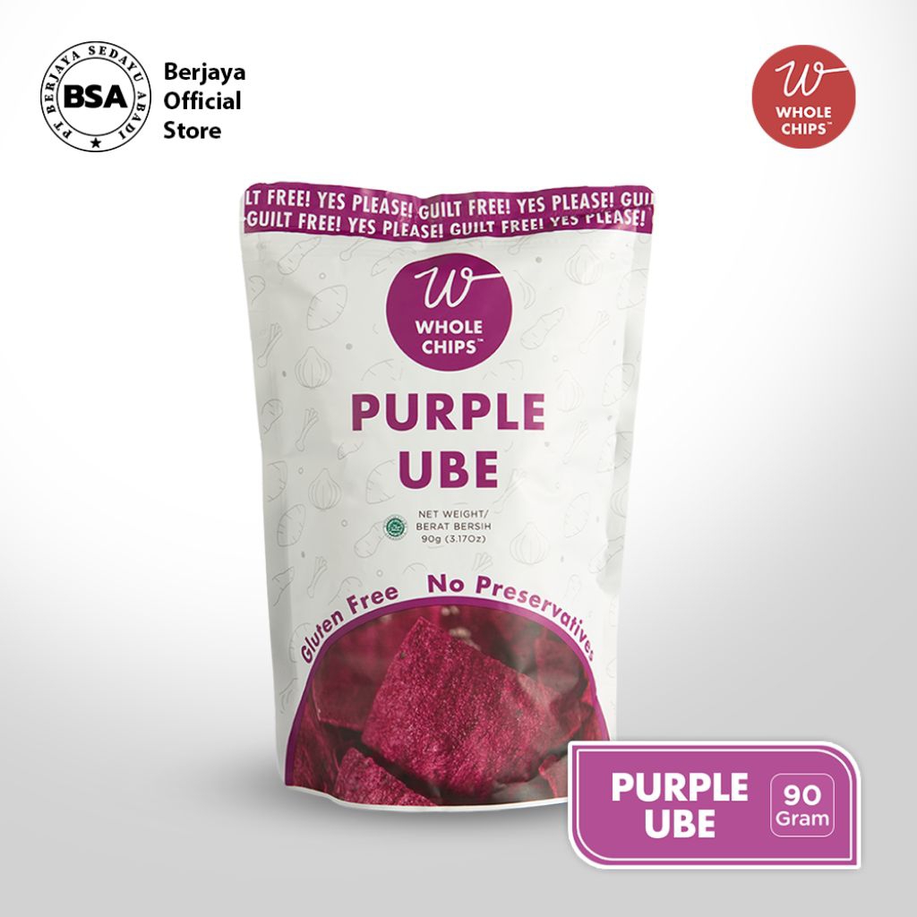 

WHOLE CHIPS Purple Ube 90gr - Keripik Ubi Ungu Bebas MSG