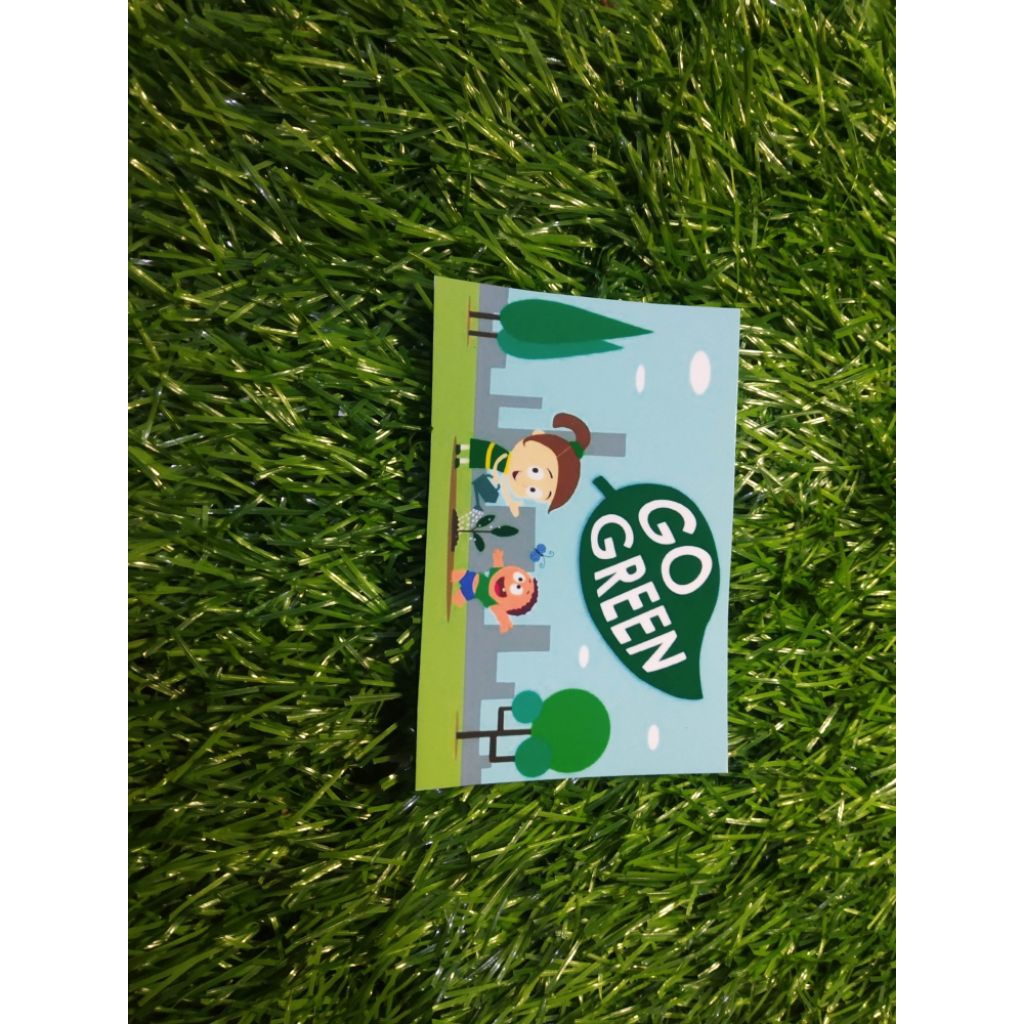 

stiker vinyl go green