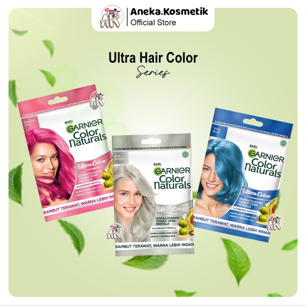 GARNIER COLOR NATURAL ULTRA COLOR PASTELS ( ASH BLONDE / PINK / TRUE BLUE )