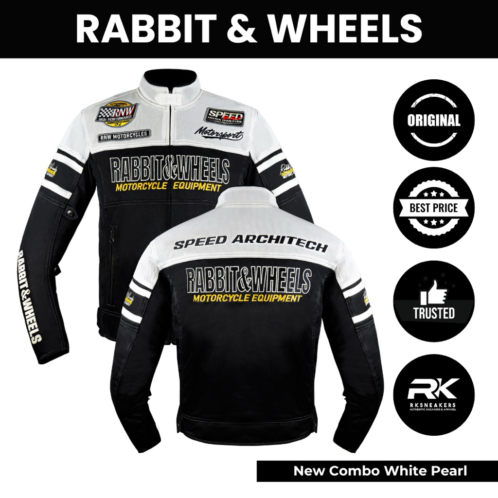 Rabbit & Wheels New Combo White Pearl (Full Protector) 100% Authentic