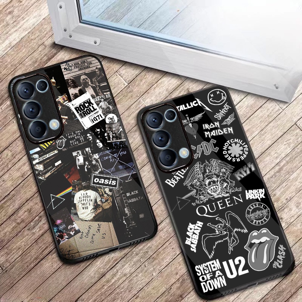 Softcase Glossy Glass Terbaru Case OPPO Reno 5 4G 5G Band M36 casing silikon cover casing fashion