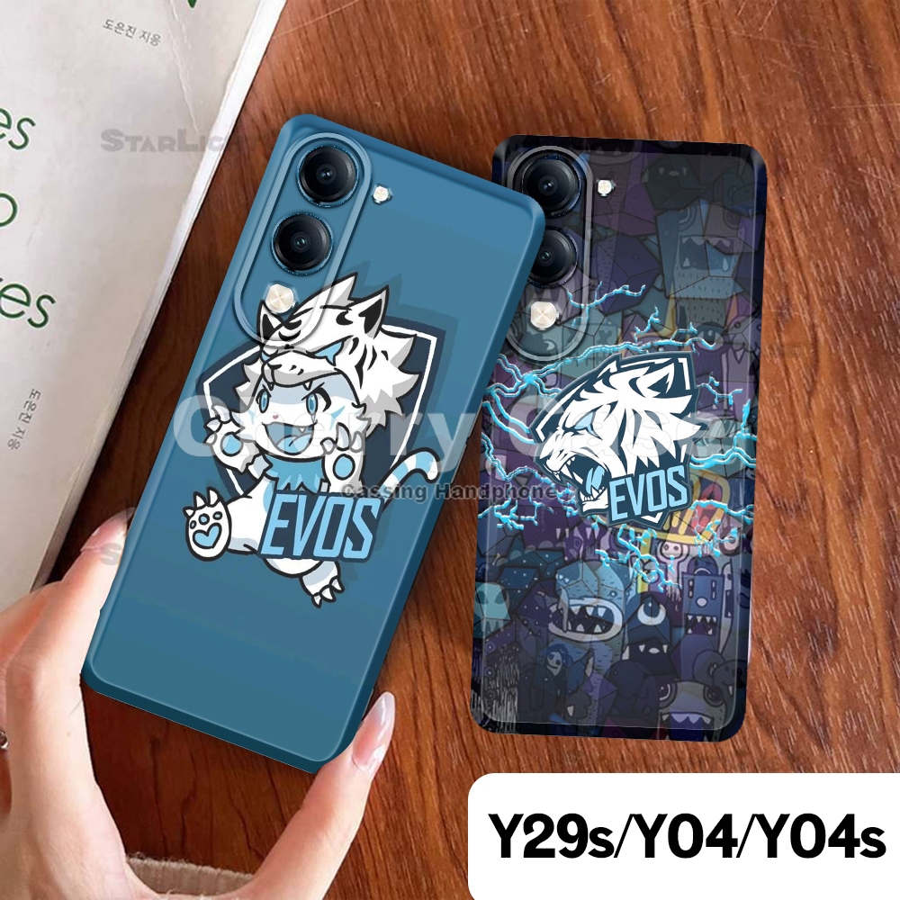 Cherry Acc Case Premium AirBag QW12 Motif Evos Untuk Vivo Y29s/Y04/Y04s Casing Hp Silikon Full Cover