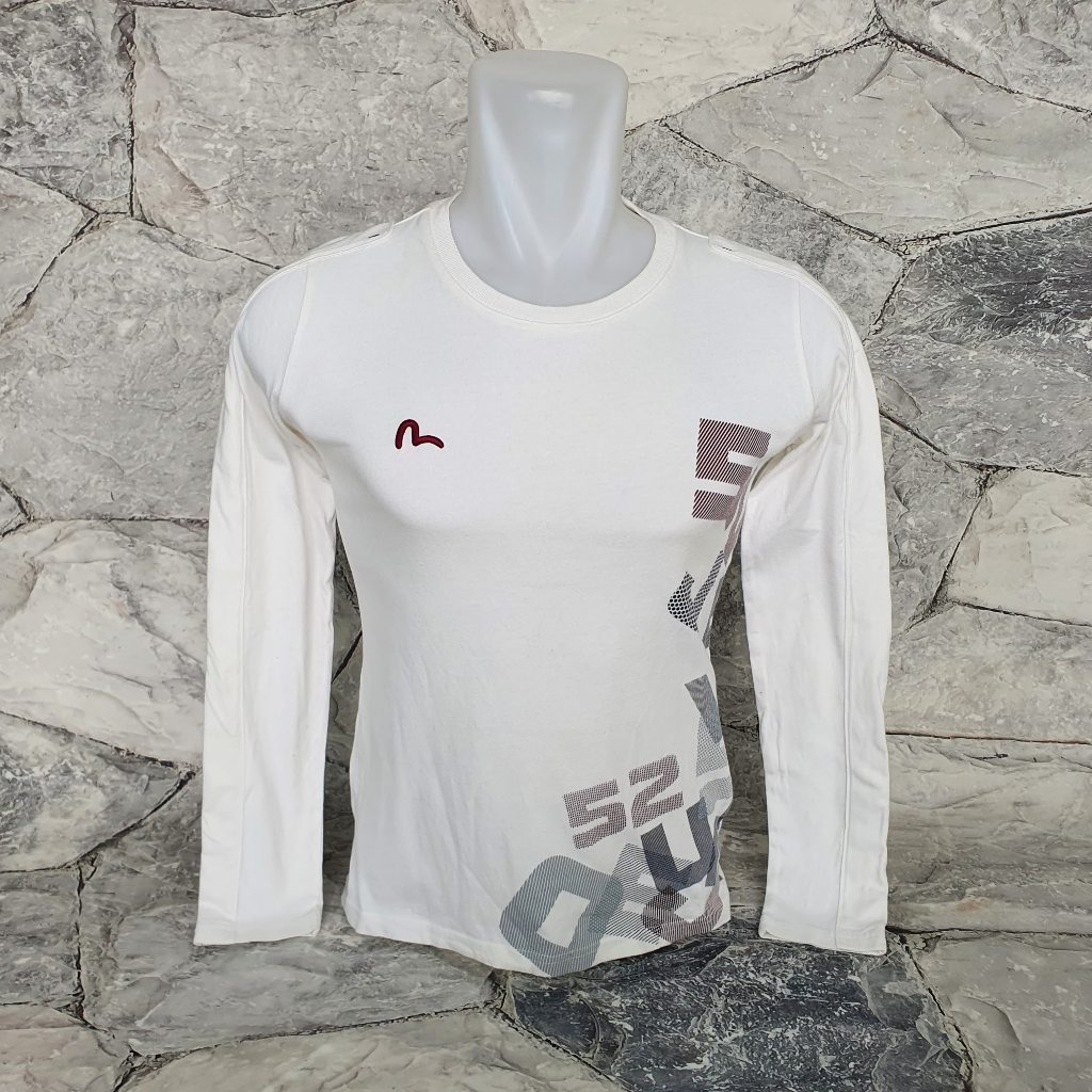 Baju Kaos Sweater Wanita / Anak EVISU - Size M / LD 45 cm - Original - Second