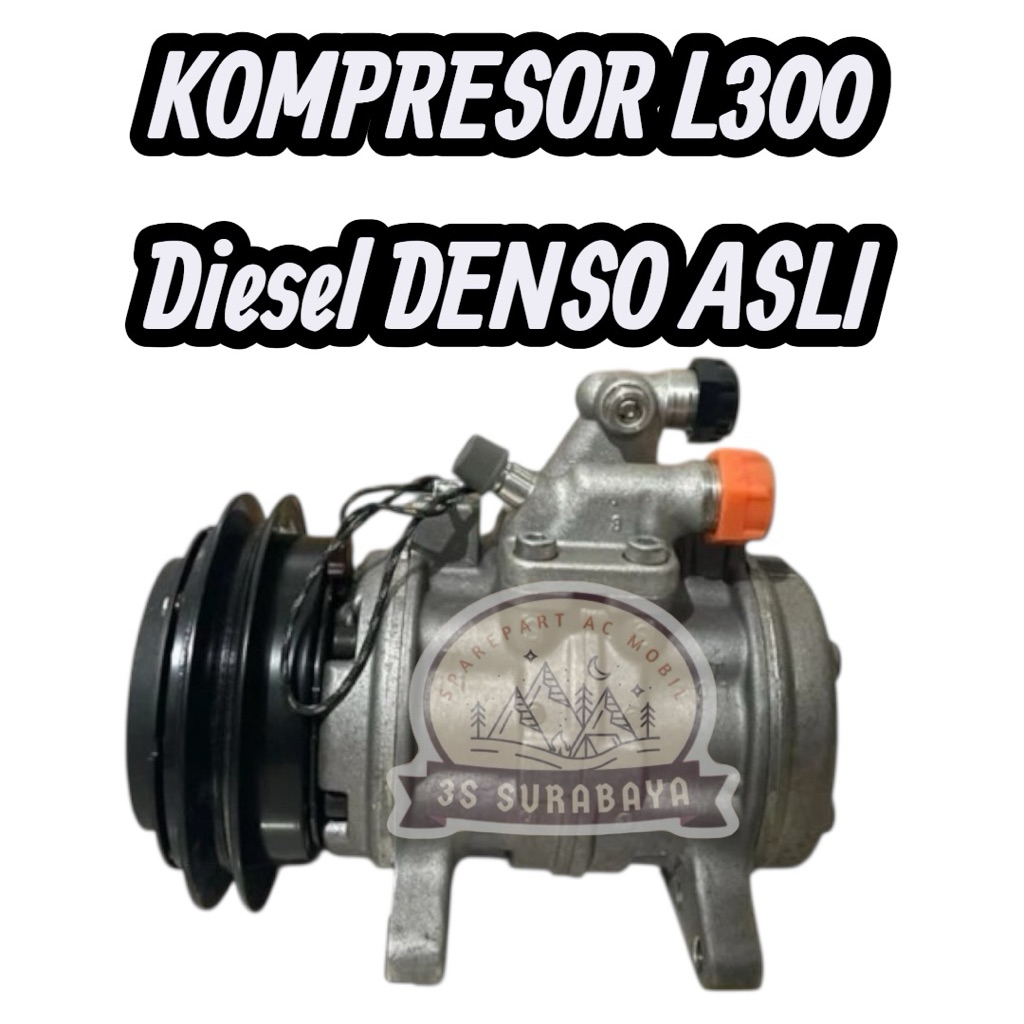 Kompresor L300 Diesel Denso Asli Ac mobil Compressor Mitsubishi Original (Baru/New)