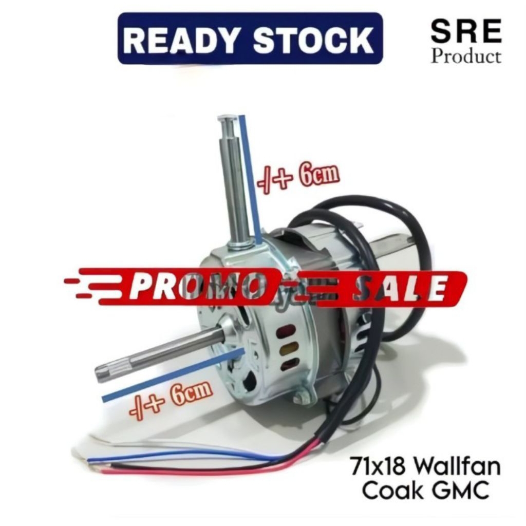 Dinamo kipas angin walfan/dinding merk Gmc 518 18inch
