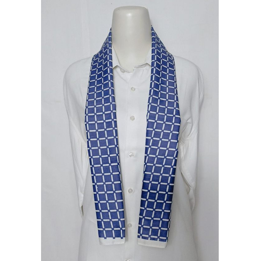 Ellena Syal batik Biru unisex Khas Indonesia S53