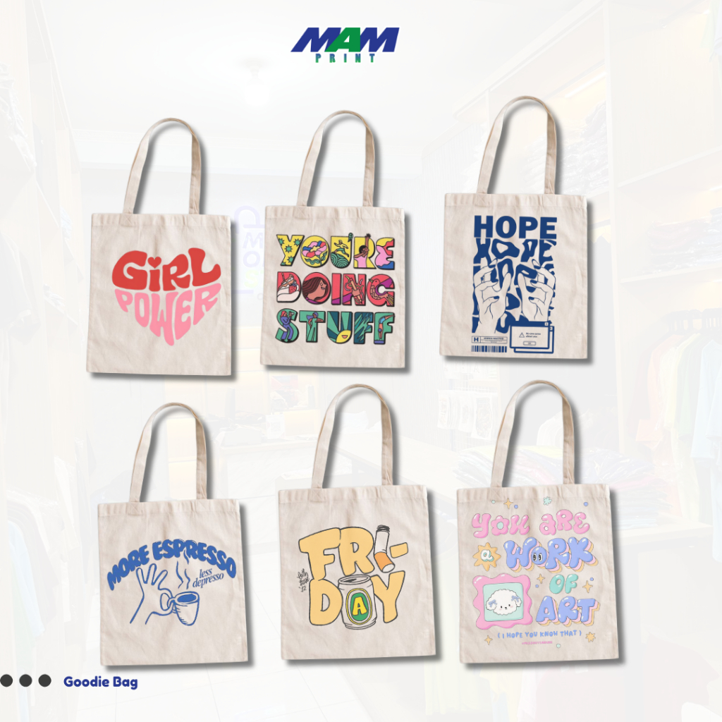 

goodie bag spunbond 25x35x8 sablon custom / polos / untuk acara (1 hari BERES)