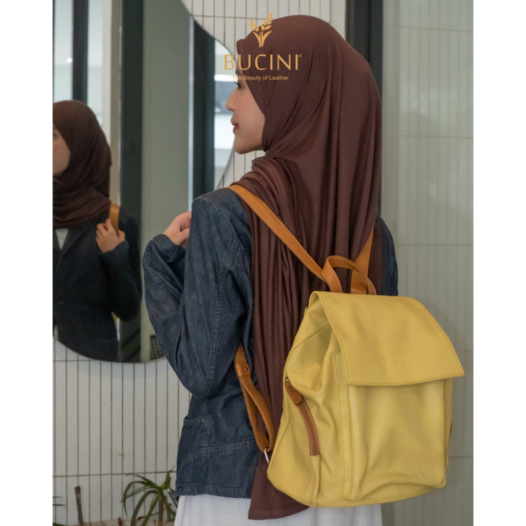Leather Backpack I Tas Ransel Tas Punggung Kulit Wanita BUCINI Kenul