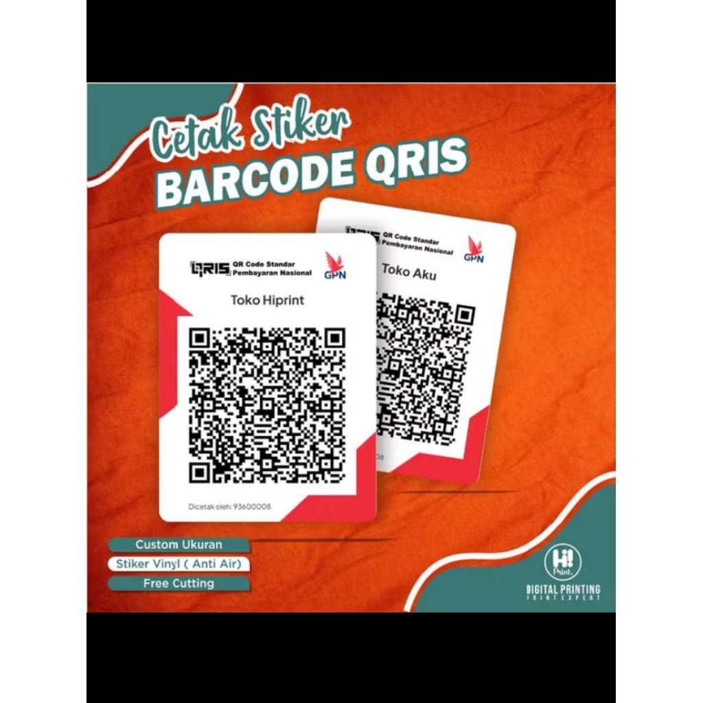 

CETAK STIKER QRIS HARGA MURAH KUALITAS OK TAHAN AIR
