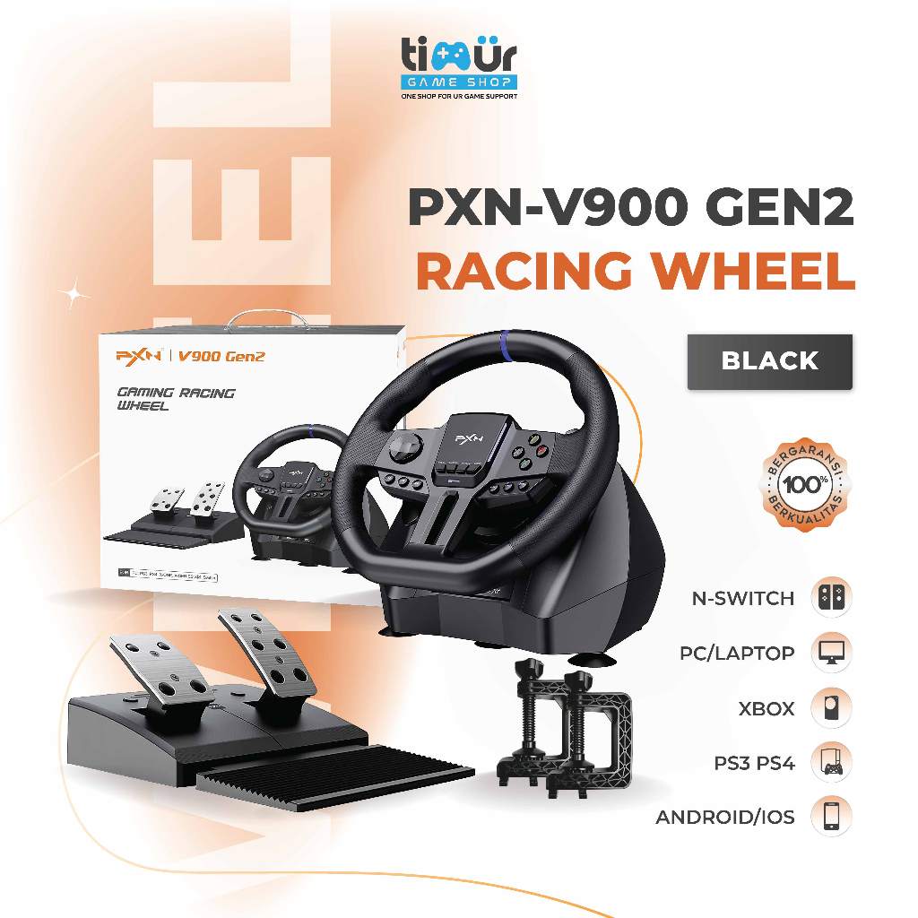 PXN V900 GEN2 Steering Wheel Racing Race With Pedals Stir Setir Controller PS3 PS4 PC Xbox Series Ni