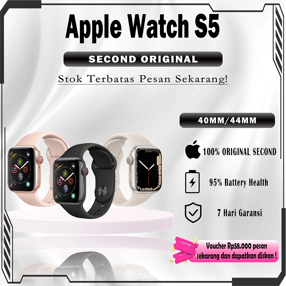 (READY)Apple Watch Series 5 NFC Smartwatch, iwatch S5 40mm/44mm Jam Tangan Outdoor Pria, Inter ORIGI