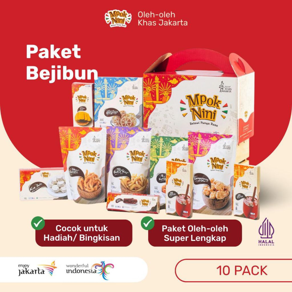 

Paket Bejibun Oleh-Oleh Khas Jakarta Premium | Box Premium Full Color | Mpok Nini | Oleh-Oleh Jakarta