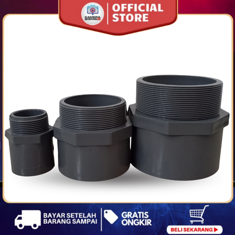 SOK DRAT LUAR PVC 1.5" 3" 4" INCH SOCK DRAT SAMBUNGAN PIPA